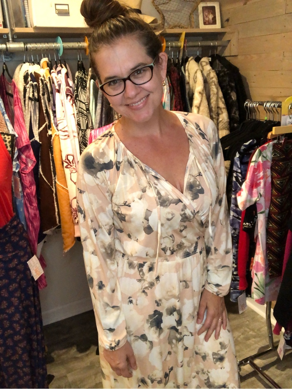 Long sleeve peasant dress